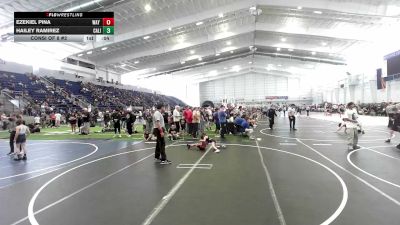 49 lbs Consi Of 8 #2 - Ezekiel Pina, Way Out West vs Hailey Ramirez, California Grapplers