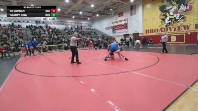 215 lbs 1st Place Match - EJ German, Brecksville-Broadview Hts. vs Sammy Seja, Buchanan