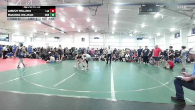 114 lbs 7th Place - Landon Williams, Team CHOICES-MS vs Makenna Williams, Backyard Barbarians-MS