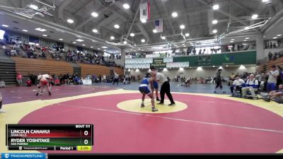 150 lbs Champ. Round 1 - Lincoln Canahui, Dana Hills vs Ryder Yoshitake, San Marino
