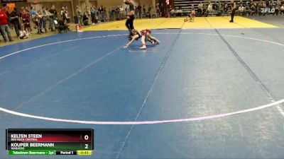 65 lbs Cons. Round 2 - Kelten Steen, Red Rock Central vs Kouper Beermann, Wabasso