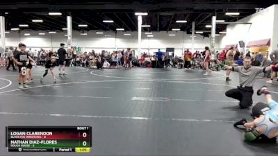 52 lbs Semis (4 Team) - Nathan Diaz-Flores, Rough House vs Logan Clarendon, Black Fox Wrestling