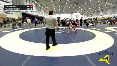 128 lbs 3rd Place Match - Jace Penhollow, Southwestern Wrestling Club vs Declan Shea, Deep Roots Wrestling Club