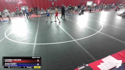 120 lbs Cons. Semi - Camden Fischer, Wisconsin vs Evan Fahey, RT Elite Wrestling