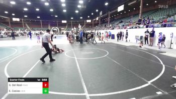 50 lbs Quarterfinal - Sier Del Real, Pomona Elite vs Evan Casias, Lockjaw WC