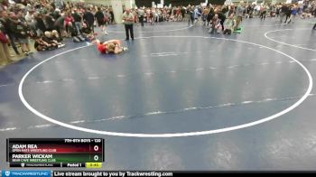 120 lbs Quarterfinal - Parker Wickam, Bear Cave Wrestling Club vs Adam Rea, Open Mats Wrestling Club