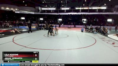 Girls 125 lbs Cons. Round 3 - Abigail Worhatch, Sumner (Girls) vs Lola McKeone, Capital (Girls)