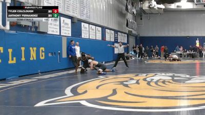197 lbs Semifinal - Tyler Colclough, Johnson & Wales (RI) vs Anthony Fernandez, Johnson & Wales (RI)