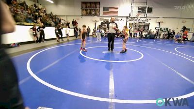 67 lbs Semifinal - Oland White, Pryor Tigers vs Mari Gayman, Claremore Wrestling Club