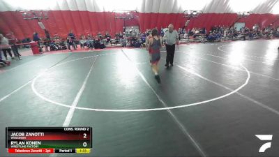 106 lbs Cons. Round 2 - Jacob Zanotti, Wisconsin vs Rylan Konen, Wrestling Factory