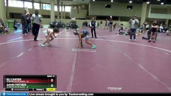 85 lbs Round 3 (6 Team) - Eli Carter, Alabama Elite White vs Gavin Matheis, Alabama Elite Black&nbsp;