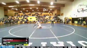 126 lbs Cons. Round 2 - Kyle Nichols, Henley vs Riley Ore, Henley