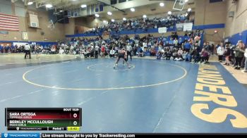 130lbs Cons. Round 10 - Sara Ortega, Toppenish (Girls) vs Berkley McCullough, Pasco (Girls)