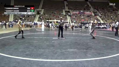 6A 106 lbs Quarterfinal - Cannon Gregg, Benjamin Russell vs Barrett Adams, Wetumpka