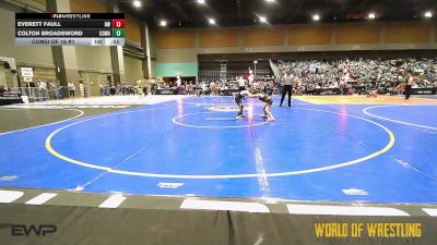 58 lbs Consi Of 16 #1 - Everett Faull, Red Wave Wrestling vs Colton Broadsword, Central Oregon Wrestling Academy