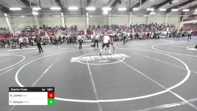 215 lbs Quarterfinal - Kameran Jones, Badlands WC vs Frankie Gargus, Cedaredge