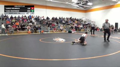 80 lbs Round 2 - Gable Helmrich, Lisbon Lion Mat Pack vs Cael Heathman, Hammerin Hawks Wrestling Club