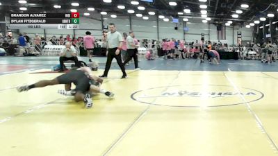 195 lbs Rr Rnd 2 - Brandon Alvarez, Indiana Outlaws Yellow - HSB vs Dylan Fitzgerald, GT Zilla - HSB