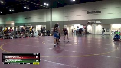 220 lbs Round 3 (6 Team) - Isaiah Sumner, North River Mercenaries vs Aristotle Zeller, Franklin Blue