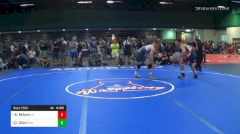 Match - Giuseppe Milano, Pa vs Quayin Short, Mn