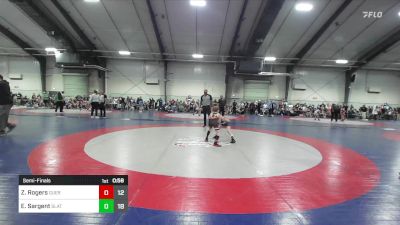 70 lbs Semifinal - Zeke Rogers, Guerrilla Wrestling Academy vs Eason Sargent, Slate Wrestling Academy