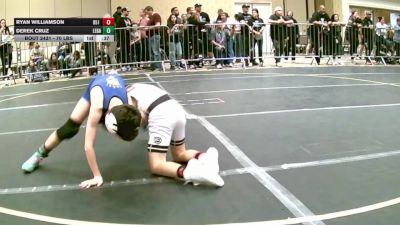 70 lbs Rr Rnd 3 - Ryan Williamson, 951 Wc vs Derek Cruz, Legacy Wrestling Center