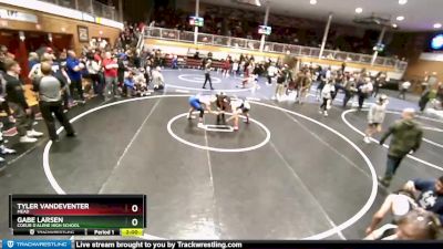 157 lbs Champ. Round 3 - Gabe Larsen, Coeur D`Alene High School vs Tyler Vandeventer, Mead