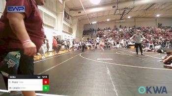 64 lbs Quarterfinal - Cooper Ross, Tonkawa Takedown Club vs Walker Lewis, Dark Cloud Wrestling Club