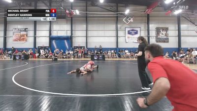 155 lbs Michael Brady, Pennsylvania Blue vs Bentley Hawkins, Michigan Blue