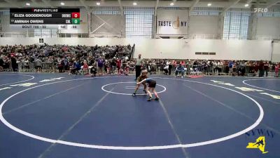 52 lbs Champ. Round 1 - Eliza Goodenough, Divas Of Destruction Wrestling Club vs Aminah Owens, Club Not Listed