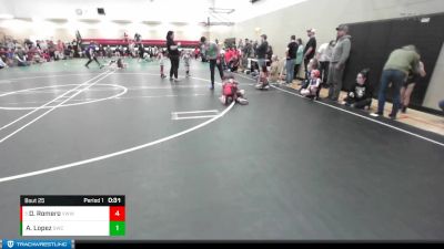 49 lbs Quarterfinal - DeAndre Romero, Victory Wrestling-Central WA vs Alijah Lopez, Steelclaw Wrestling Club