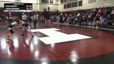 105 lbs Semifinal - Joslyn Swanson, Hinton-SBL vs Kara Kennedy, Crestwood