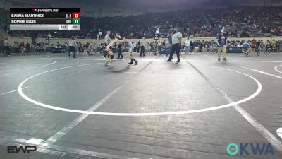 91 lbs Consi Of 8 #2 - Salma Martinez, El Reno Wrestling Club vs Sophie Ellis, Kingfisher YellowJackets