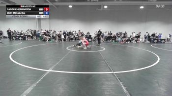 45 lbs Cons. Round 1 - Caden Cherrington, Mile High Wrestling Club vs Jack Mulvahill, Beaver Dam Wrestling Club