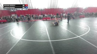 132 lbs Champ. Rd Of 64 - Brogan Sendele, Hononegah Wrestling Club vs Landon Borgen, Pinnacle