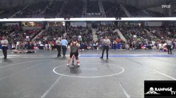 130 lbs Cons. Round 2 - Collin Ryan, Lion Elite vs Axen Brack, Plainville Kids