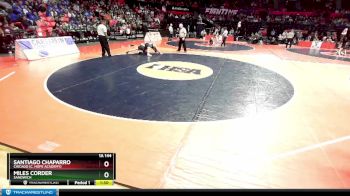 1A 144 lbs Cons. Round 3 - Miles Corder, Sandwich vs Santiago Chaparro, Chicago (C. Hope Academy)