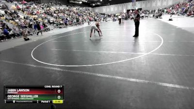 215 lbs Cons. Round 7 - George Seegmiller, Wittenberg-Birnamwood vs Jabin Lawson, Markesan