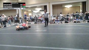 90 lbs 3rd Place - Kepler Wicks, Fm Wc vs Tygh Ramirez, Socal Grappling