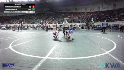 60 lbs Consi Of 8 #1 - Kamden Woolman, Tiger Trained Wrestling vs Drew Lawson, Ponca City Wildcat Wrestling