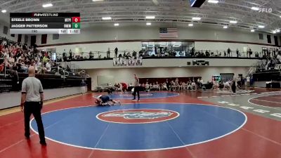 190 lbs 4th Wrestleback (16 Team) - Steele Brown, Mt. Pisgah Christian School vs Jagger Patterson, Bremen