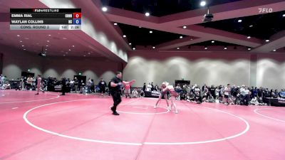 130 lbs Cons. Round 3 - Emma Rial, Connecticut vs Waylan Collins, North Carolina