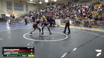 110 lbs Quarterfinal - Gabriela Olguin, Montclair vs Devyn Mccormick, Huntington Beach