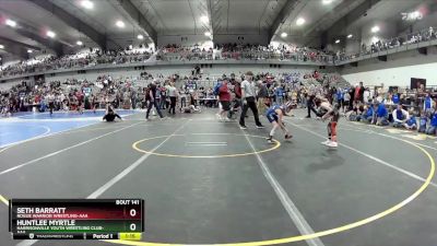 55 lbs Quarterfinal - Seth Barratt, Rogue Warrior Wrestling-AAA vs Huntlee Myrtle, Harrisonville Youth Wrestling Club-AAA