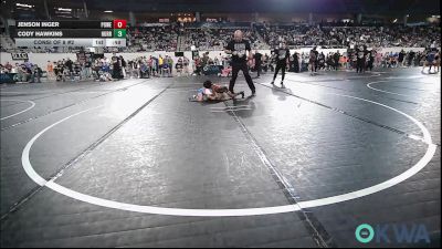 46 lbs Consi Of 8 #2 - Jenson Inger, Powerhouse vs Cody Hawkins, Hurricane Wrestling Academy