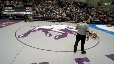 5A 150 lbs 3rd Place Match - Max Richins, Wasatch vs Ben Redd, Viewmont