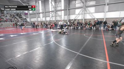 57.1-59 lbs Champ. Round 3 - Casey Giese, NW Spartans Wrestling vs Isla Peckham, NorthEast 509 Wrestling Club