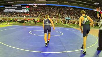 D1-126 lbs Cons. Round 2 - Landon Johnson, Oxford HS vs Carl Nihranz, Dakota HS