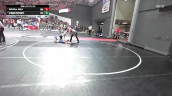 100 lbs Cons. Semi - Madox Mau, RT Elite Wrestling vs Colin Weber, West Bend Wildcats