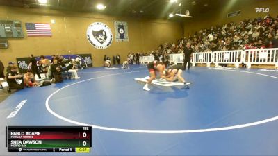 132 lbs Cons. Round 6 - Shea Dawson, Morro Bay vs Pablo Adame, Matilda Torres